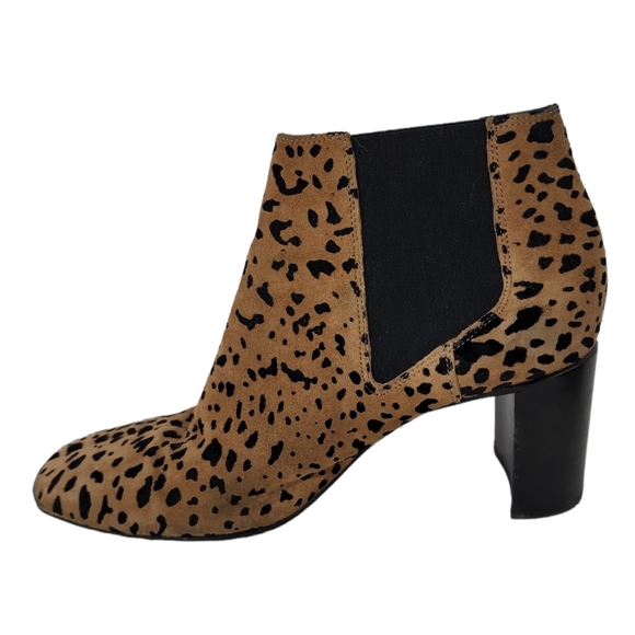 Rag & Bone Allen Cheetah Print Suede Ankle Chelsea Boots - Picture 4 of 11